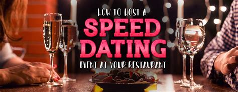 how do you host a speed dating event